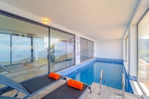 Villa Lorin indoor heated pool